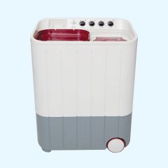 Super Asia SA-244 Super Style Twin Tub Washing Machine 8KG Plastic Body Moveable Tyres On Installments